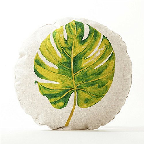 AAYU Pillow Covers | 18 X 18 Inch | 45 X 45 cm | 4 Piece Set | Decorative Pillow Cushion Covers for Sofa and Bedroom | Feathers Pattern Printed on Both Sides Jutemill