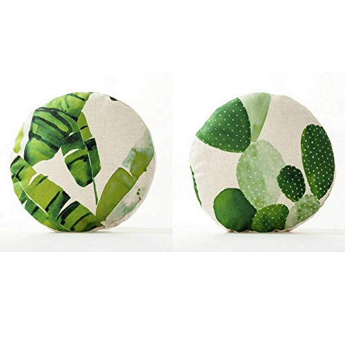 AAYU Pillow Covers 2 | 18 X 18 Inch | 45 X 45 cm | 2 Piece Set | Feather Patter on Both Sides Jutemill