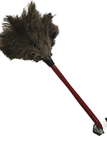 AAYU Premium 14.5" Feather Duster for Home | Natural Duster for Cleaning and Feather Moping | Eco Friendly | Genuine Ostrich Feather Duster with Wooden Handle | Easy to Clean Dust and Reuse (36 cm) Jutemill