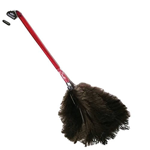 AAYU Premium 14.5" Feather Duster for Home | Natural Duster for Cleaning and Feather Moping | Eco Friendly | Genuine Ostrich Feather Duster with Wooden Handle | Easy to Clean Dust and Reuse (36 cm) Jutemill