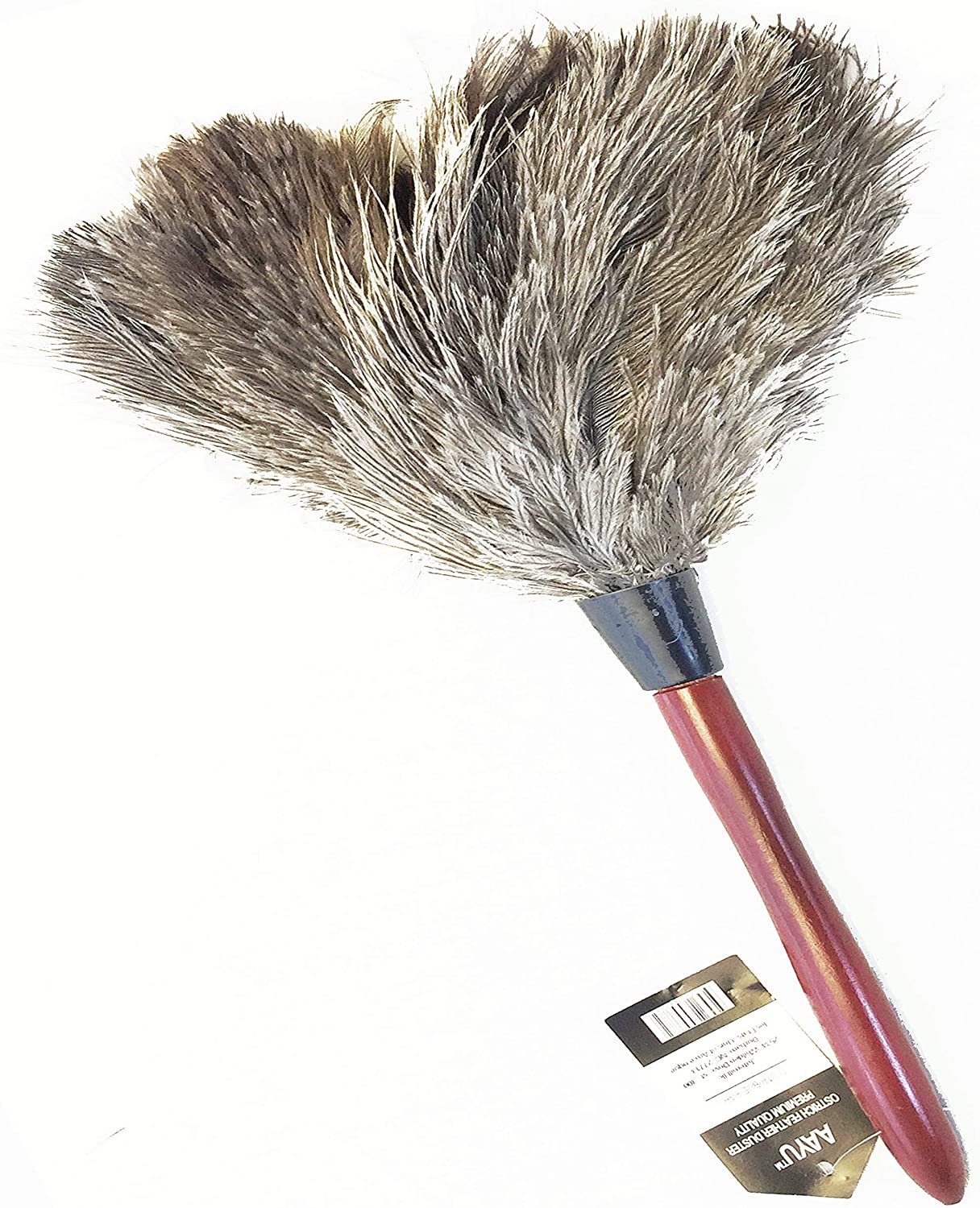 AAYU Premium 14.5" Feather Duster for Home | Natural Duster for Cleaning and Feather Moping | Eco Friendly | Genuine Ostrich Feather Duster with Wooden Handle | Easy to Clean Dust and Reuse (36 cm) Jutemill