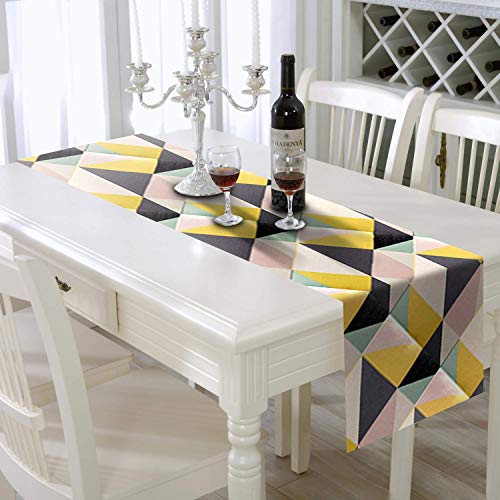 AAYU Printed Table Runner (Red,Yellow,Blue and Black) | Thick 250 GSM (16 Inch X 72 Inch) |Table Runner for Baby Birthdays, Home Decor & Wedding (Red and Black) Jutemill