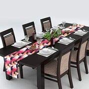 AAYU Red and Gray Table Runners 16 x 72 Thick 250 GSM,16 Inch X 72 Inch |Table Runner for Baby Birthdays, Home Decor & Wedding (Red Stripes) Jutemill