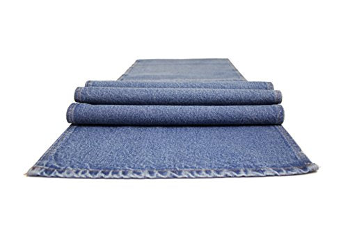 AAYU Table Runner Fall Denim for Parties Gatherings Daily Use Ideal Runner for Table Dinning Room and Kitchen Table Premium Quality Blue Table Runner (16 Inches x72 Inches) Jutemill