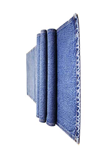 AAYU Table Runner Fall Denim for Parties Gatherings Daily Use Ideal Runner for Table Dinning Room and Kitchen Table Premium Quality Blue Table Runner (16 Inches x72 Inches) Jutemill