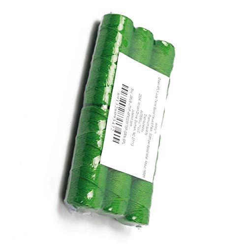 Green 2mm Jute Twine Garden Spools | 3 Pack | 328 Feet X 3 Pack | Perfect for Crafts, Gift Packing, Gardening Applications, DIY Decoration, Embellishments, Vine Support Jutemill