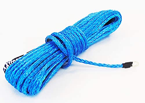 Jutemill 3/8" X 50 feet Synthetic Winch Rope, 3/8-50&