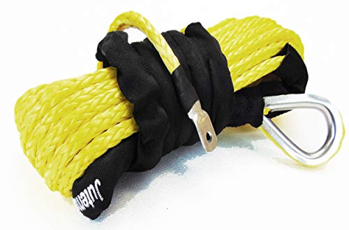 Jutemill 3/8" X 50 feet Synthetic Winch Rope, 3/8-50&