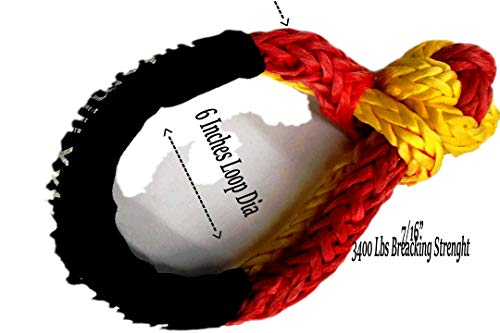 Jutemill Recovery Soft Shackle 7/16" by AAYU Jutemill