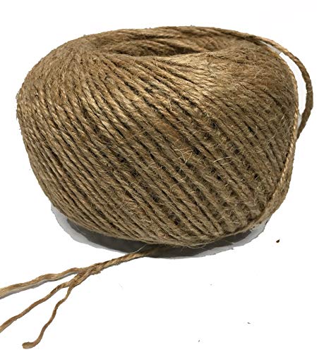 Natural Thick 3mm Jute Twine Large Ball by AAYU | 3 Ply 400 Feet | Jute Rope for DIY Crafts, Gift Wrapping, Rustic Decor Jutemill