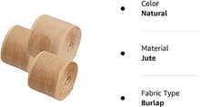 Load image into Gallery viewer, Burlap Ribbon 2&quot; x 15 Yards Natural Jute 2 Inch 5yards 3 Rolls, (Natural, X 15yards)