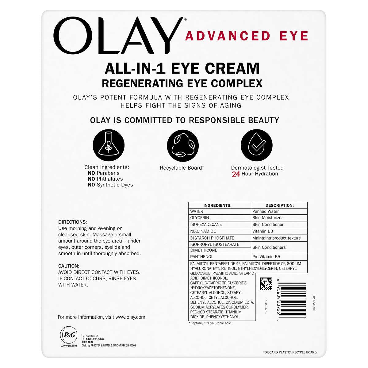 Olay Advanced Eye Cream, 0.5 Fluid Ounce (Pack of 2)