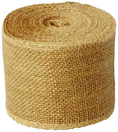 Burlap Ribbon 2 1/2" x 15 Yards Natural Jute 2.5 Inch 5yards 3 Rolls, (Natural, 2 1/2Inch X 15yards)