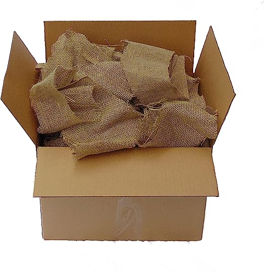 Jutemill 5 Pounds in Box Smoker Fuel for Beekeeping Jute Burlap Smoker Fuel Lights Easily with Match or Lighter Long Continuous Burn Produces Light, Cool Smoke, 5LB