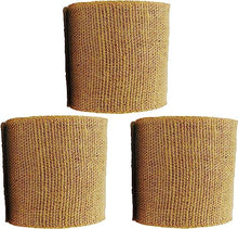 Load image into Gallery viewer, 3 roll Pack Burlap Ribbon 3&quot; x 5 Yards Natural Jute Total 3 X 5 Yard Rolls, (Natural, 3inch X 15yards)
