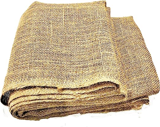 48 Inch X 15 Feet Total 60 SFT Garden Burlap Liners, loosely Weave Jute-Burlap for Raised Bed, Cover Seed, Mulch and Gardening Blanket (48 Inch X 15 feet, 48&quot;Wx15&