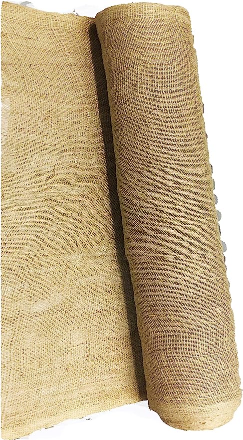 Natural Burlap Fabric, Burlap Fabric roll with Finished Edges