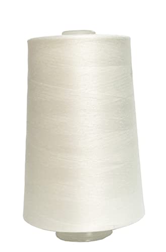 Jutemill White Nylon Threads for Sewing Embroidery Machine All Purpose Jumbo Spool Nylon Sewing Thread (25600 Yard)
