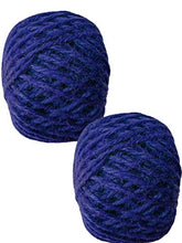 Load image into Gallery viewer, 3 Pack -Colored Jute Twine Balls, Total 450 Ft Ply 150 ft Each, Jute-Burlap Garden Strings, Craft or Decoration (Blue+Ivory+Pink) 2mm String for Crafts and Gift Jutemill 