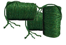 Load image into Gallery viewer, 3 Pack - Jute Twine Dark Green - Burlap Garden Twine, 200 feet Each x 3 Cone Total 600 feet Jutemill 
