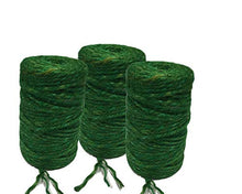 Load image into Gallery viewer, 3 Pack - Jute Twine Dark Green - Burlap Garden Twine, 200 feet Each x 3 Cone Total 600 feet Jutemill 
