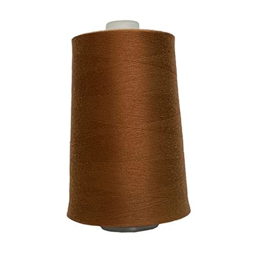 Jutemill Brown Textured Polyester Sewing Thread for Serger/Overlock Machine (60/2-0.1mm) Jumbo Spool