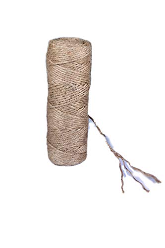 AAYU Natural Jute Twine 6 Pack Spool | 4 Ply, 328 Feet | Perfect for Arts, Crafts, Gift Packing Materials, Gardening Applications, DIY Decoration Embellishments Total 1960 feet