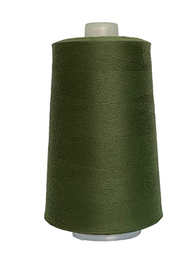 Jutemill Dark Green Polyester Sewing Embroidery Thread Jumbo Spool Single Needle Threads for Sewing Embroidery Machine Thread Cone (25600 Yard)