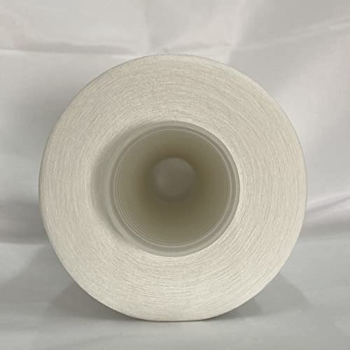 Jutemill White Nylon Threads for Sewing Embroidery Machine All Purpose Jumbo Spool Nylon Sewing Thread (25600 Yard)
