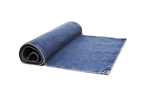 AAYU Blue Denim Table Runner Stone Washed Premium Quality Table Runner for Home Party Rustic Wedding Decorations (13 inch X 72 inch - Light Wash)