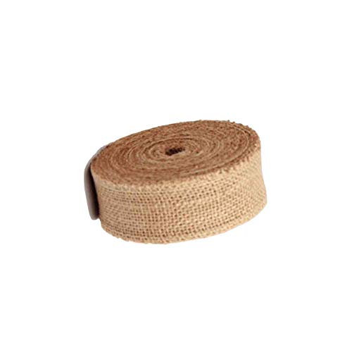 Jute Ribbon | burlap ribbon | Natural Jute with Burlap mesh ribbon