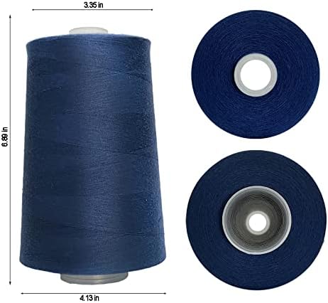 Jutemill 22000 Yards Huge Cone of Invisible Nylon Sewing Thread for Overlock Machine All Purpose Nylon Thread Cone Jumbo Spool Transparent Thread (22000 Yard)