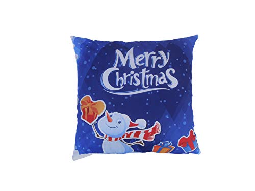 AAYU Christmas Holiday Cushion Covers 18 x 18 Inch Snowman Velvet Decorative Throw Pillow Covers for Sofa Couch Bed and Home Decor