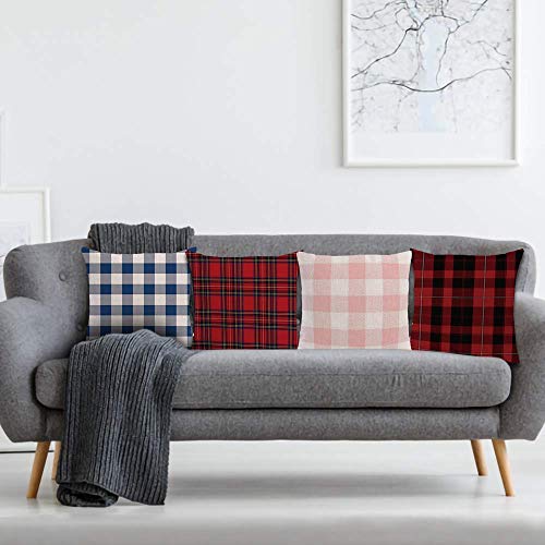 AAYU Decorative 20 inch Throw Pillow Cases 4 | Double Side HD Printing | High GSM Fabric | Square Throw Pillow Cushion Case for Living Room Sofa Couch Bedroom Car | 20 x 20 Inch 50 x 50 cm | Set of 4