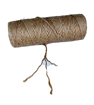AAYU Natural Jute Twine 6 Pack Spool | 4 Ply, 328 Feet | Perfect for Arts, Crafts, Gift Packing Materials, Gardening Applications, DIY Decoration Embellishments Total 1960 feet