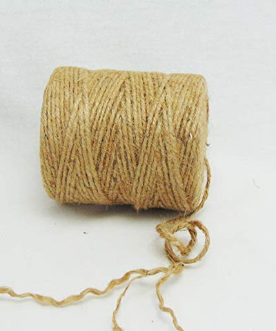 AAYU Natural Jute Twine 400 Feet 3Ply Strings Rope for Arts and Crafts DIY Packaging Gift Wrap Decorations Gardening