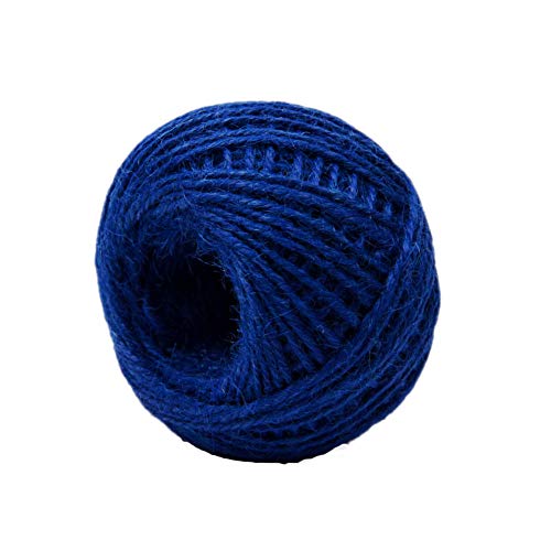 AAYU Colored Jute Twine Balls Natural Red and Blue 3 Color Twine Set Jute Rope for Arts and Crafts Gift Wrapping Packing Party Wedding Decorations