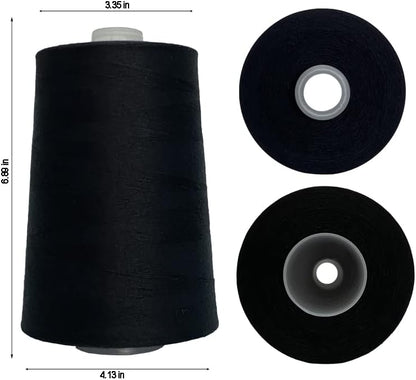 Jutemill 22000 Yards Huge Cone of Invisible Nylon Sewing Thread for Overlock Machine All Purpose Nylon Thread Cone Jumbo Spool Transparent Thread (22000 Yard)