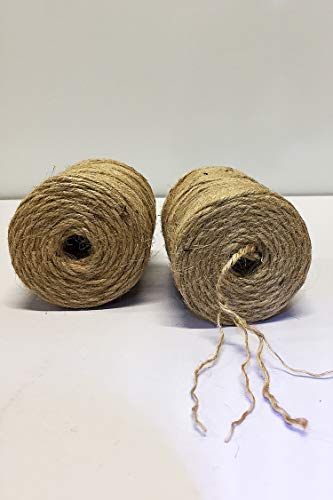 AAYU Jute Twine Spool | 4 Pack | 4 Ply 1360 Feet | Eco-Friendly Natural Rope for DIY, Arts and Crafts, Gift Wrapping, Bundling, Gardening, Packing String