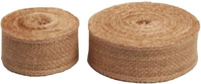 3 Pack Burlap Garland and Wreath Ribbon Wide 5" x 15 Yards Natural Jute 5 Inch 15-feet 3 Rolls, (Natural, 5Inch X 15yards) not Wired