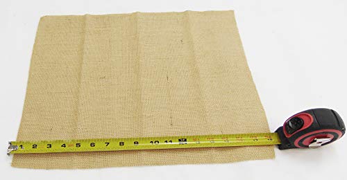 AAYU Burlap placemats for Dining Table Set of 6 14 inch x 18 Inch, 2 Finished Edge and 2 Fringe raw Rustic Edges (14 Inch X 18 inch X6Pcs)