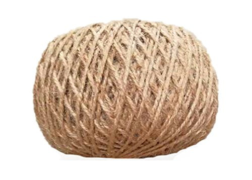 AAYU Natural Jute Twine 400 Feet 3Ply Jute Rope Ball for Arts and Crafts DIY Packaging Gift Wrap Decorations Gardening