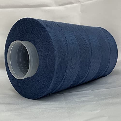 Jutemill Blue Textured Polyester Thread for Serger/Overlock Machine (60/2 - 0.1mm) Jumbo Spool