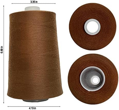 Jutemill 22000 Yards Huge Cone of Invisible Nylon Sewing Thread for Overlock Machine All Purpose Nylon Thread Cone Jumbo Spool Transparent Thread (22000 Yard)