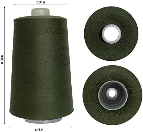 Jutemill 22000 Yards Huge Cone of Invisible Nylon Sewing Thread for Overlock Machine All Purpose Nylon Thread Cone Jumbo Spool Transparent Thread (22000 Yard)