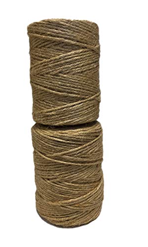 AAYU Jute Twine Spool | 4 Pack | 4 Ply 1360 Feet | Eco-Friendly Natural Rope for DIY, Arts and Crafts, Gift Wrapping, Bundling, Gardening, Packing String