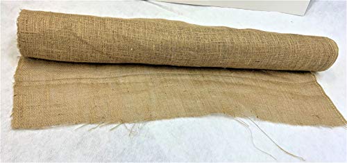 AAYU 36&quot; X 24 feet Gardening Fabric Disposable Jute Burlap Planter Liner- Great for Raised Bed Liners Roll of 24 Feet | Garden Cover-Fabric Weed Barrier 7oz 36 inch x 24-ft Light Weight Aisle Runner