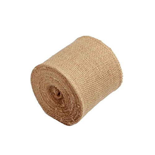 AAYU Natural Jute Burlap Ribbon Roll | Gift wrapping and Party Decoration DIY Crafts