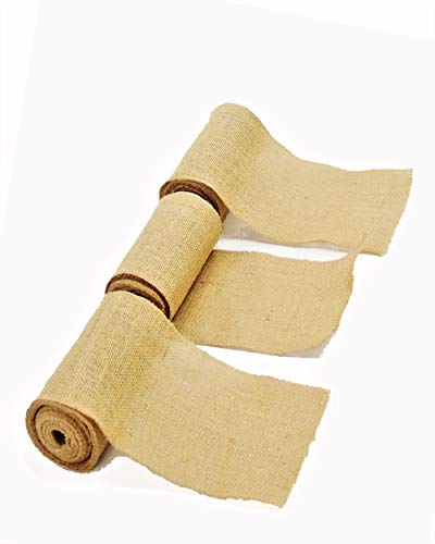 Natural Burlap Ribbon Roll | Jute Ribbon for DIY | Natural Multicolor Jute Burlap Ribbon