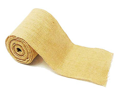 AAYU Natural Burlap Ribbon Roll 3 Inch X 10 Yards Organic Jute Ribbon for Crafts Gift Wrapping Wedding Decorations